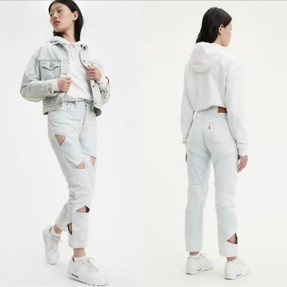 Levi's Denim - NWT Levi's Premium 501 Cut Out Crop Jeans
